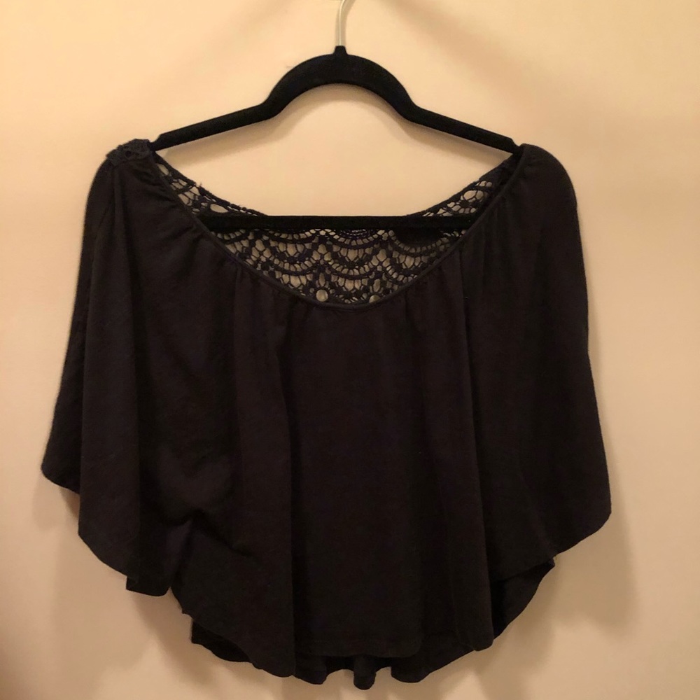 American Star Black nice Crop Top